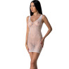 Passion - Bs097 Bodystocking Blanc Taille Unique